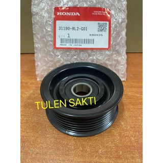 31190-RL2-G01 ∙ มู่เลย์สายพานไดชาร์จ CRV"09 แท้ORIGINAL HONDA CRV SWA 2.0 / STREAM RN6 SMA 1.8 FAN BELT IDLER PULLEY (7p