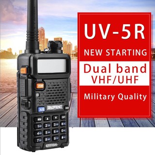 วิทยุแบบพกพา BAOFENG UV-5RWALKIE TALKIE คลื่นความถี่ ระหว่าง 136-174 &amp; 400-520MHz