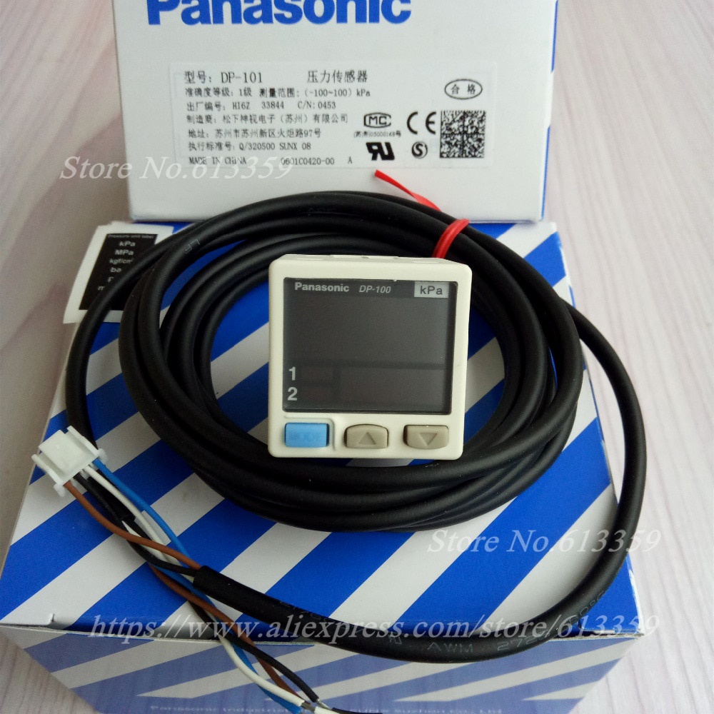 Dp-101 NPN Digital Vacuum Negative Pressure Sensor Pressure Controller -100 ถึง +100 kPa 100% New & Original