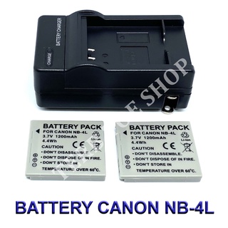 NB-4L / NB4L Battery and Charger For Canon IXUS 30,40,50,60,70,80,100 HS,300 HS,SD1000,SD1400,SD400,SD600,SD780 IS,SD970