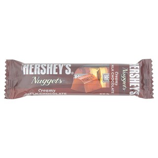 ✨ขายดี✨ เฮอร์ชีส์ นักเก็ต ช็อกโกแลตนม 28กรัม Hershey Milk Chocolate Nuggets 28 grams