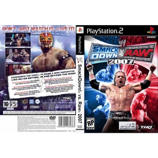 แผ่นเกมส์ PS2 WWE SmackDown vs Raw 2007   คุณภาพ ส่งไว (DVD)