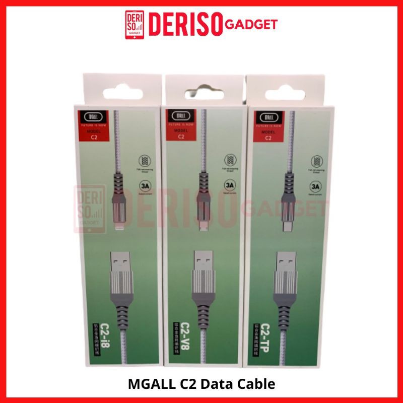 สาย MGALL C2 3A 1 ม. สําหรับ ip, Micro USB, Type-C