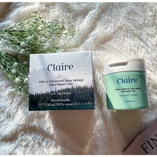 NEW!!! Claire Triple Prebiotic Skin Repair Treatment Pad 60 แผ่น