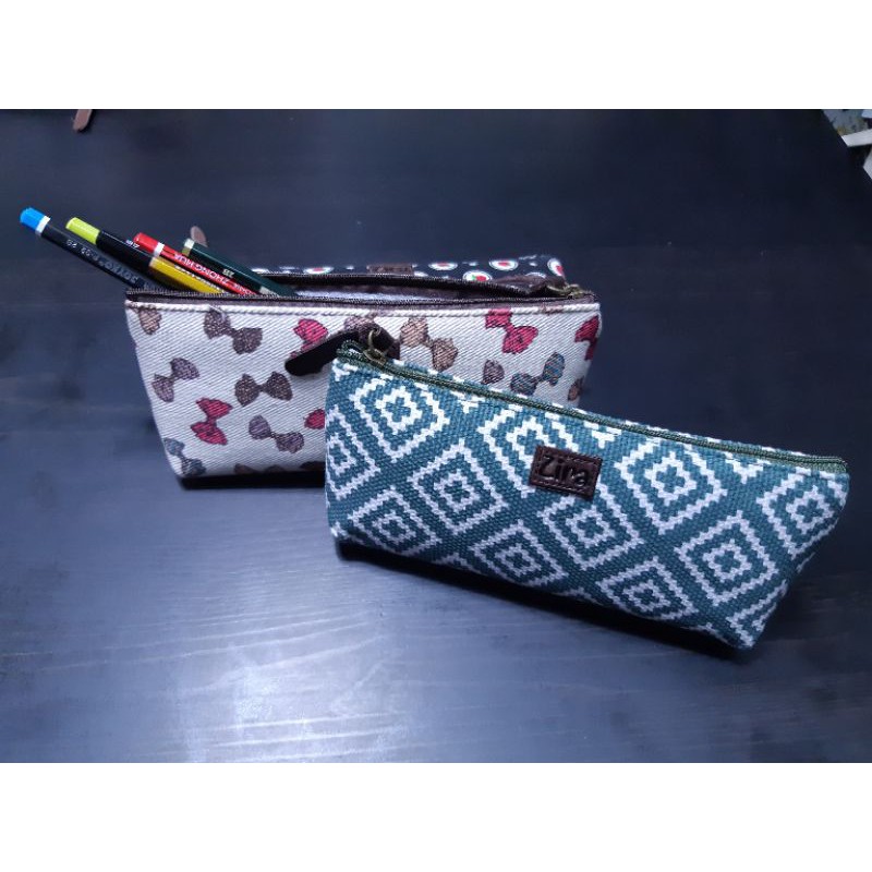 CANVAS PENCIL CASE, CANVAS POUCH, COSMETIC WALLET