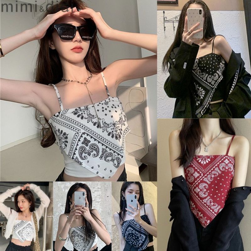 BGEMOY-Lisa Tank Top-เกาหลี Slayer Tank Top for Girls, Trend, Viral Hits-Sexy Tank Top for Walking-W