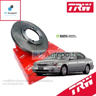 TRW (1แผ่น) จานดิสเบรกหน้า Nissan Cefiro A33 ** เฉพาะ เครื่อง 2.0 ** / จานดิสเบรค จานเบรก เซฟิโร่ / DF4090