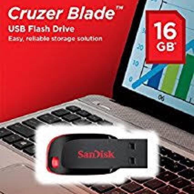 USB SANDISK 16GB CRUZER BLADE
