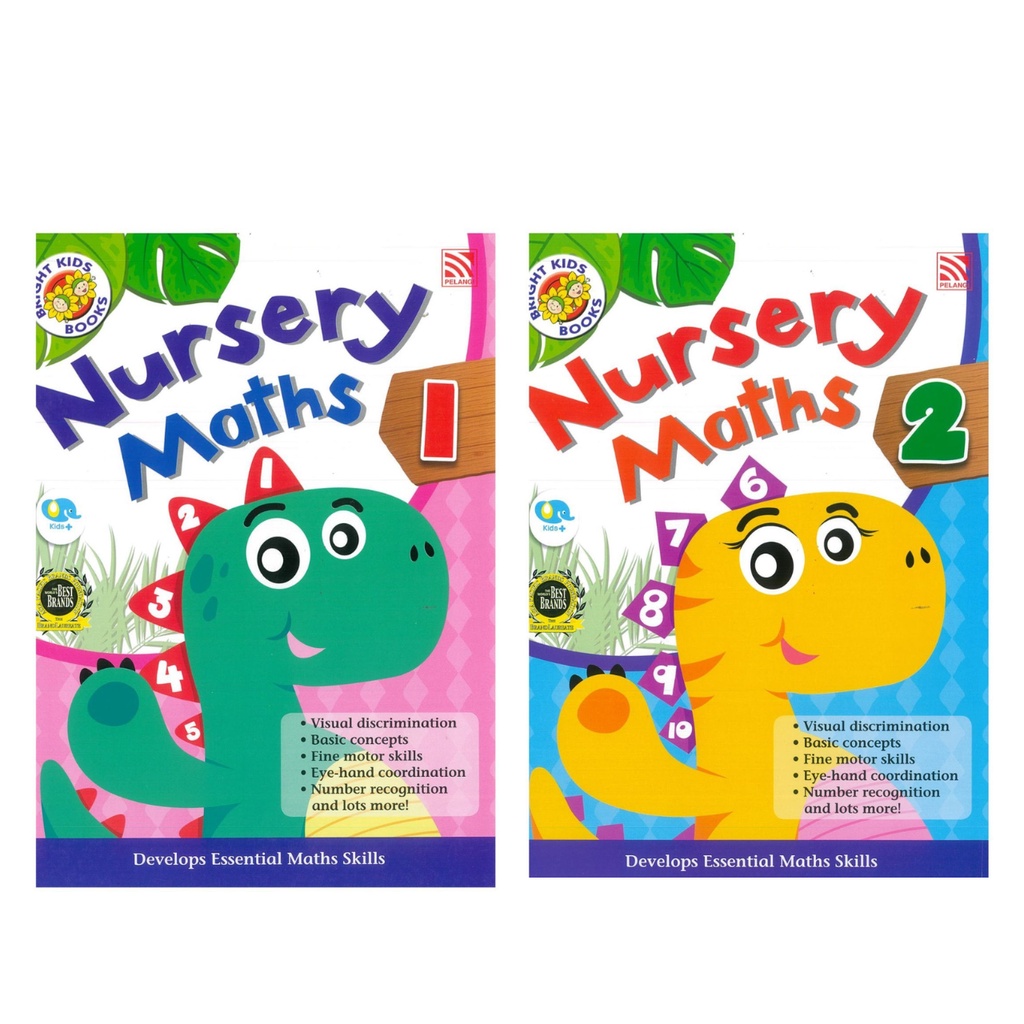 หนังสือแบบฝึกหัดเตรียมอนุบาล Bright Kids > Nursery Maths หนังสือเรียนเตรียมอนุบาล แบบฝึกหัดสำหรับเด็ก