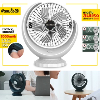 【HOT】พัดลม USB Desktop Fan แบบพกพาพับได้ พัดลมตั้งโต๊ะ ยืดหดได้ พัดลมชาจเก็บไฟ พัดลมตั้งโต๊ะ พัดลมพกพา