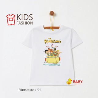 เสื้อเด็ก เสื้อยืด สกรีน Flintstosnes-01 ลายน่ารักๆ