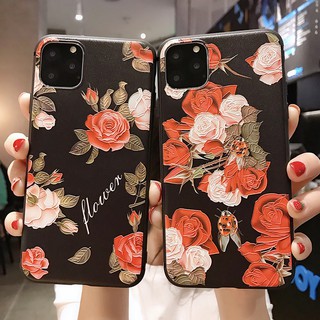 เคสโทรศัพท์ ซิลิกาเจล TPU นิ่ม ลายดอกกุหลาบ สไตล์เรโทร สําหรับ Samsung Galaxy note 8 9 10 plus lite note20 ultra s8 s9 s10 s20 plus s21 s22 s23 ultra s20fe s21fe