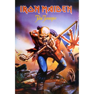 โปสเตอร์ รูปวาด วง ดนตรี เฮฟวีเมทัล IRON MAIDEN 1975 POSTER 24”x35” Inch English Heavy Metal V8