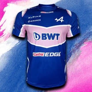 เสื้อยืดคอกลม ฟอร์มูลาวัน ทีม ALPINE F1 TEAM เสื้อยืดทีม อัลไพน์ ฟอร์มูลาวัน ทีม #FM0057 ไซส์ S-5XL