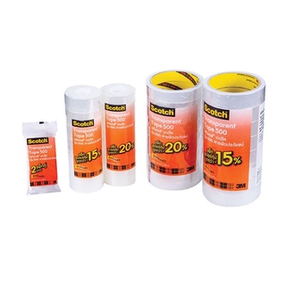 Scotch® Transparent Tape 500 รุ่น SAVE PACK