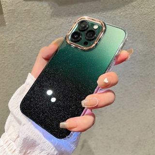 เคสโทรศัพท์มือถือแบบแข็ง กันกระแทก ไล่โทนสี คุณภาพสูง สําหรับ iPhone11 12 13 Pro MAX 11 Pro MAX 12promax