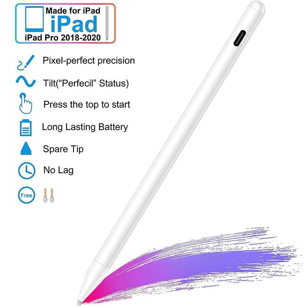 Active capacitive pen suitablev Universal Stylus Touch Screen Pen Drawing Tablet Phone Capacitive Pen for Android IPhone