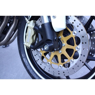 กันล้มล้อหน้า front fork slider Benelli TNT600,600i แบร์น Mothracing ช่วยป้องกันตีนโช๊ค ไม่ให้เกิดเป็นรอยเสียหาย เวลา...