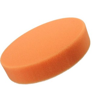 ฟองน้ำขัดสีรถแบบหลังสักหลาด สีส้ม ขนาด 4 จำนวน 2 แผ่น (2112)