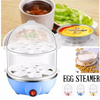 🔥ลดแรงมาก🔥 Egg Boilers เครื่องต้มไข่ หม้อนึ่งอเนกประสงค์ 2 ชั้น ✅พร้อมส่ง