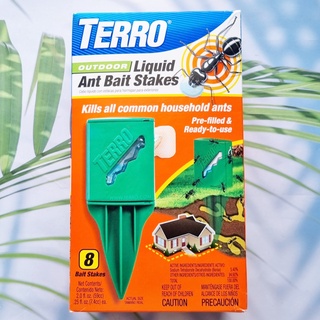 ผลิตภัณฑ์กำจัดมด T1812 Outdoor Liquid Ant Bait Stakes 8 Bait Stakes (TERRO®)