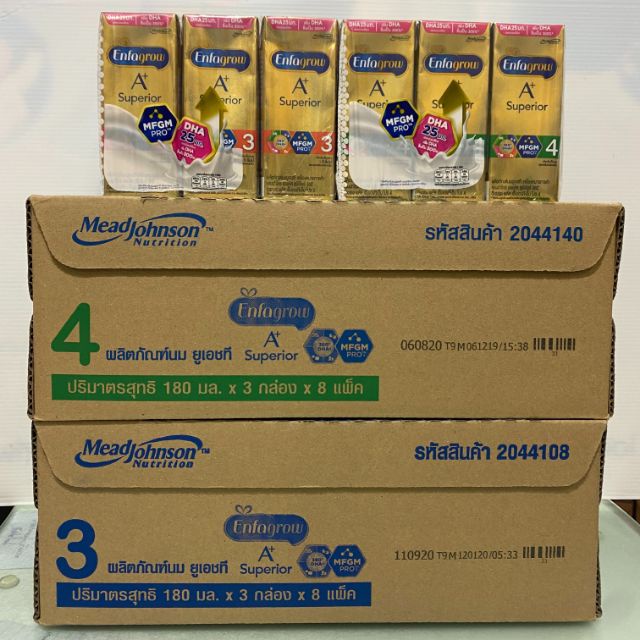 เอนฟาโกร เอพลัส ซุพีเรียร์ ยูเอชที (ยกลัง24กล่อง) Enfagrow A+ superior UHT