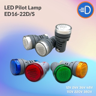 ไพล็อตแลมป์ Pilot lamp LED 22mm 12V 24V 48V 220V 380V