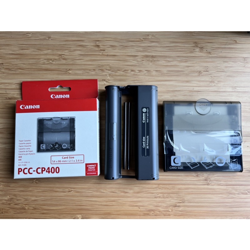 ถาดกระดาษขนาดนามบัตรของ Canon Selphy รุ่น PCC-CP400 พร้อมกระดาษขนาดนามบัตร