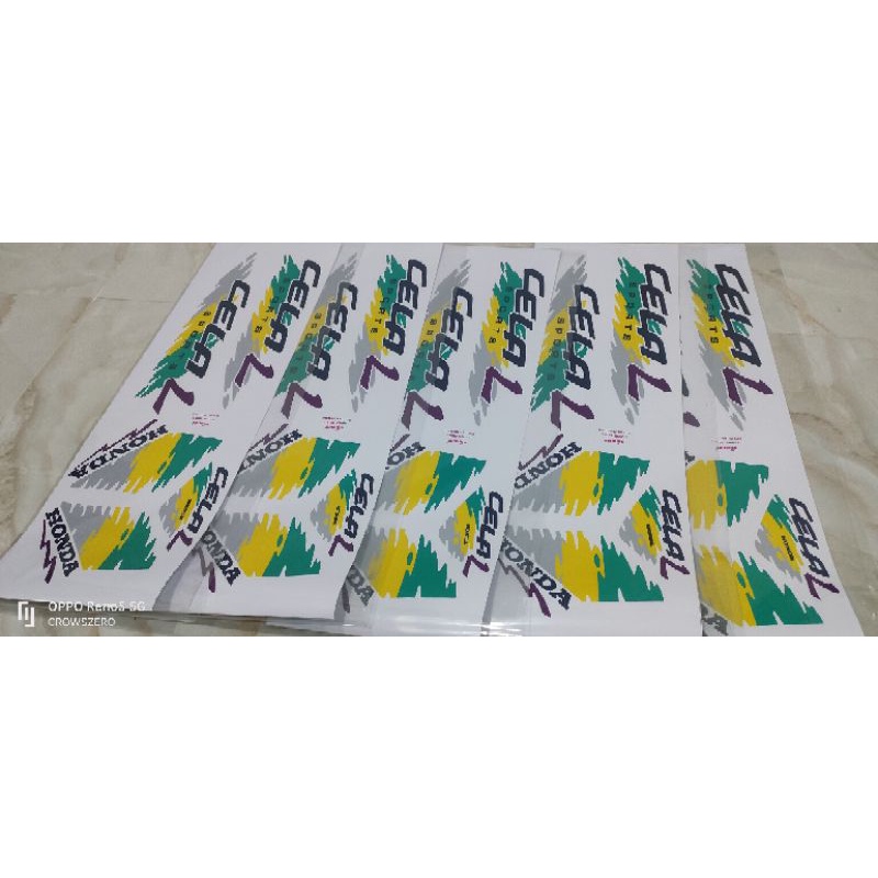 สติ๊กเกอร์ Honda Cela สีขาว ราคาถูก Shopee Lazada