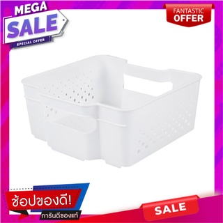 ตะกร้าเก็บของซ้อนได้ 21.4x21x9 ซม.MONO ตะกร้าใส่ของในครัว STACKABLE BASKET STACKO MONO 21.4X21X9CM