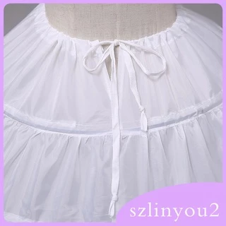 Vintage White Long 6 Hoop Petticoat Extra Full Wedding Ball Gown Crinoline
