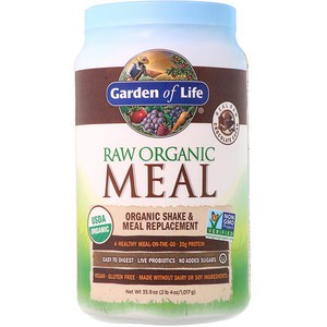 Garden of Life, RAW Organic Meal, Shake &amp; Meal Replacement, Chocolate Cacao, 2.24 lbs