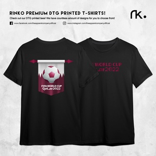 T-Shirt Round Neck Foot Ball Fever FIFA 2022 Qatar DTG Printed Logo 100% Premium Cotton Mens Lelaki Casual Streetwear