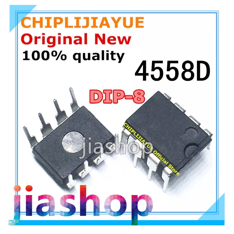10PCS 4558D DIP8 RC4558P JRC4558D DIP RC4558 4558 DIP-8 ใหม่และชิป IC