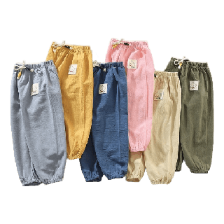 โปรโมชั่น : พร้อมส่งกางเกงขายาวเด็กผ้าฝ้าย size 80-130