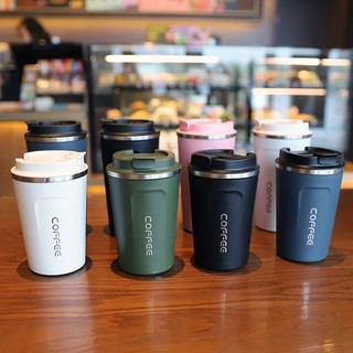 แก้วกาแฟ​แก้วเก็บความร้อนเย็น​แก้วสูญากาศ(coffee mug) มี2ขนาด380ml/510ml สแตนเลส304 พกพาสะดวก