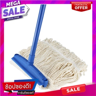 ไม้ม็อบหนีบคอตตอน SWASH 10 นิ้ว สีฟ้า ไม้ม็อบและอุปกรณ์ COTTON CLIP MOP SWASH 10IN BLUE อุปกรณ์ทำความสะอาด