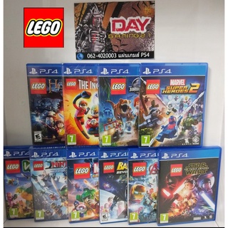 แผ่นเกมส์ PS4 **LEGO &lt;Jurassic&gt; &lt;Worlds&gt; &lt;Batman&gt; &lt;Increibles&gt; &lt;Superheroes 2&gt; **  สินค้ามือ &lt;1&gt;&lt;2&gt;