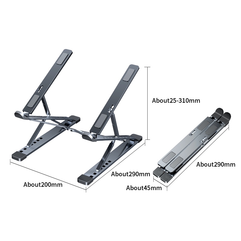 Adjustable Height with Multiply Angle Laptop Notebook Stand with ...