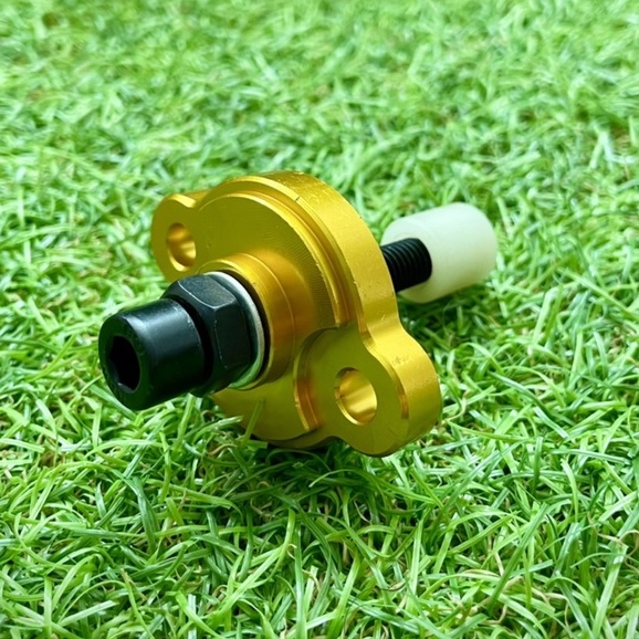 ดันโซ่แต่ง R15 Exciter M-slaz N-max Aerox งานCNC ตัวตั้งโซ่ราวลิ้นแต่งปรับได้ ตัวดันโซ่แต่ง - รูปที่ 4