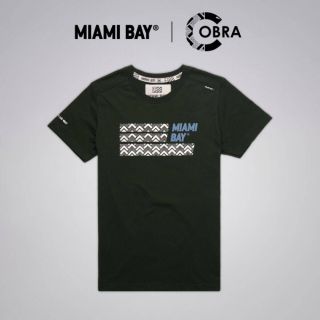 Miami Bay เสื้อยืด รุ่น Cobra สีเขียวแก่