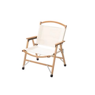 Hilander เก้าอี้ไม้ Wood Frame Chair Cotton (Ivory) / (Khaki) เก้าอี้ไม้