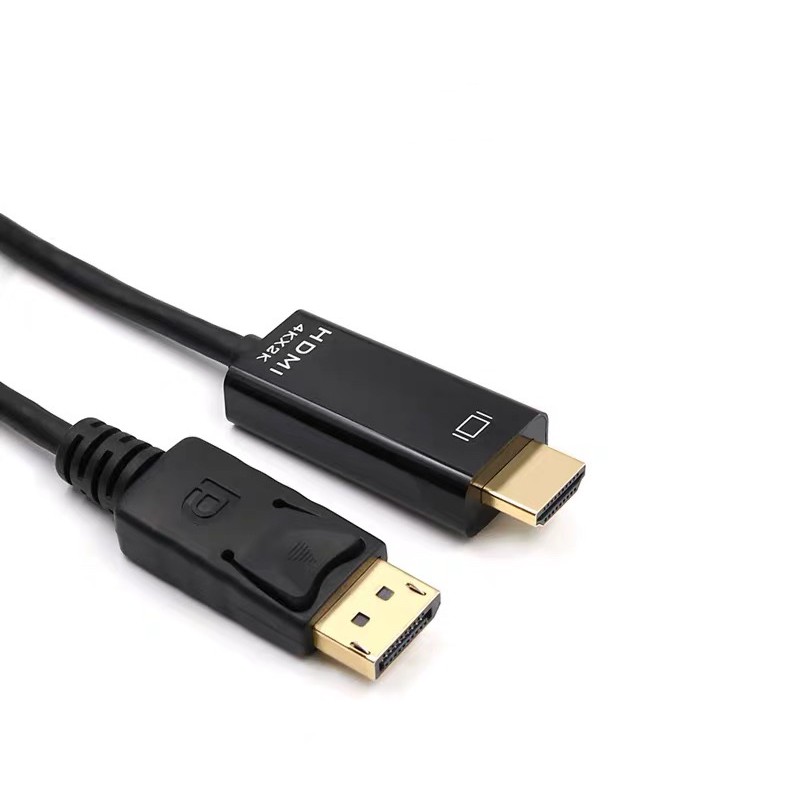 ใหม่ล่าสุด! ของแท้! มีรับประกัน! 4K Display Port DP Male to HDMI Male cable Converter for HDTV 1.8M Black - รูปที่ 4