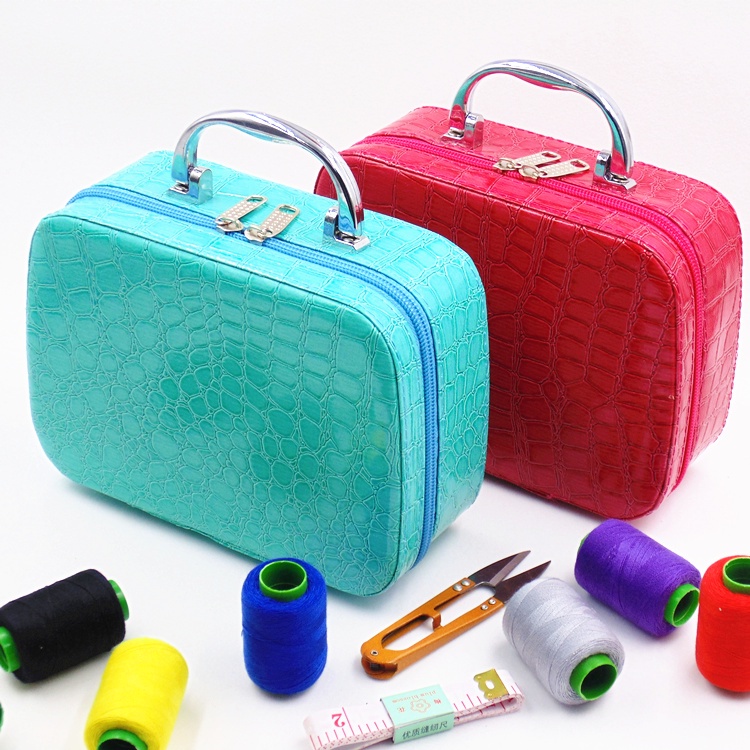 Household sewing box set portable portable sewing storage box sewing ...