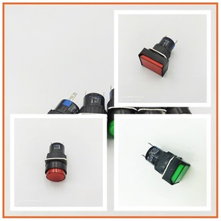 MODEL:LA16-D PILOT LAMP 16MM. LA16Y-D แลมป์16มิลกลม,LA16J-Dแลมป์16มิลสี่เหลี่ยมผืนผ้า,LA16F-Dแลมป์16มิลสี่เหลี่ยมจตุรัส