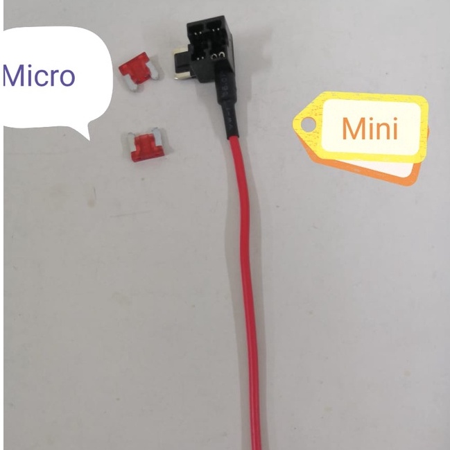 MINI /SMALL / BIG SAIZ CAR FUSE HOLDER เพิ่มอะแดปเตอร์ A-CIRCUIT TAP พร้อม 10A / 15A / 20A FUSE !!!