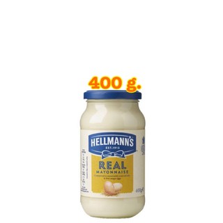 [พร้อมส่ง]Hellmann’s Real Mayonnaise เฮลแมนส์เรียลมายองเนส 400 กรัม