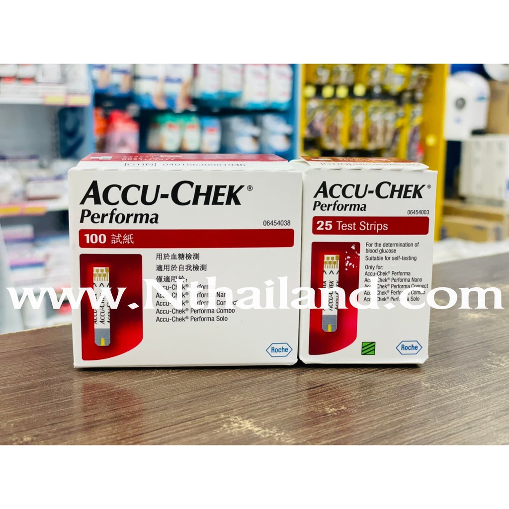 แผ่นตรวจน้ำตาล ACCU-CHEK ่รุ่น Performa