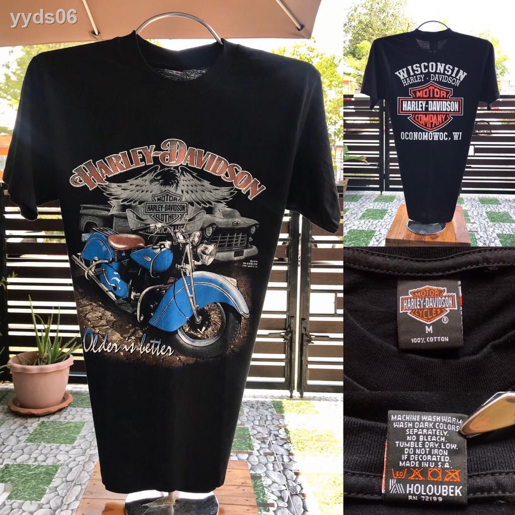 ﹊■🔥เสื้อยืดฮาเลย์ Harley-Davidson Reproduction (SML) ป้าย USA 🇺🇸