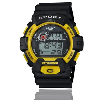 POCA S SPORT นาฬิกาข้อมือผู้หญิง ผู้ชายUnisex SW-JS930C (Black/Yellow)-NoBox